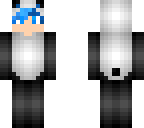 pandinho cabelo azul