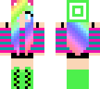 rainbow cat girl fixed double xd