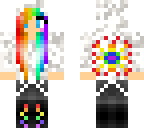 rainbow winter hoodie