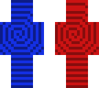 red and blue spiral