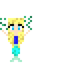 blonde mini mermaid
