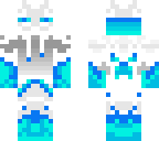 blue and white enderman