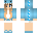 blue dino girl
