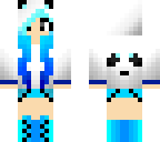 blue panda girl