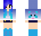 blue panda girl