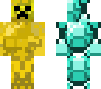 creeper gold and diamond 