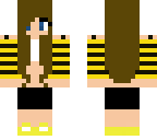 crop top bumble bee girl