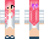 cute pink hair girl