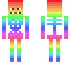 derpy rainbow skeleton