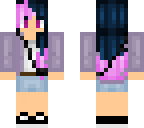 dip dye purple girl - girl 01