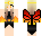 fire girl with wings