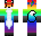 gaming rainbow fox