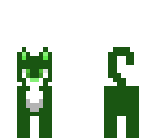 green cat