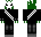 green flamed ghost rider