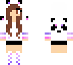 panda pink and purple