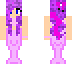 pink purple and blue eyed mermaid