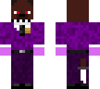purple guy with freddy head