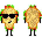 sandwich with glasses