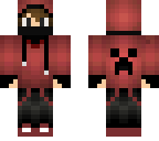update creeper hoodie red