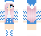 winter girl blue