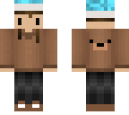 bear hoodie with blue snow cap