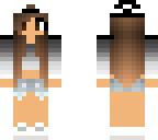 bkack and white stripe girl