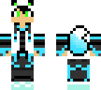 blue and green wolf