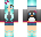 blue and pink penguin