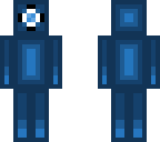 blue glass man 
