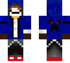blue hood robot arms