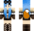 blue steampunk fox girl