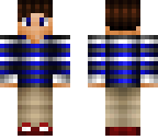 blue striped shirt