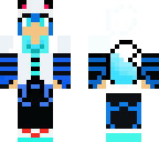 blue-white wolf girl