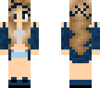 cool navy blue girl