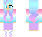 cute cotton candy ombre girl