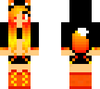 cute fire wolf girl