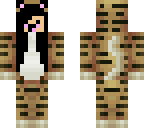 derpy tiger girl with face on head