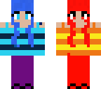 double fire and water girl