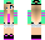 edited neon girl