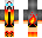 fire girl with psycho mask