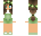 flower girl with green overalls