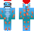 gecko in christmas hat