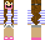 girl with candy mask