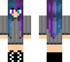 half blue half purple hair fixed