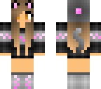 pink and grey cat girl