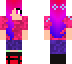 pink sunset girl