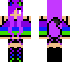 purple wolf girl