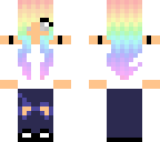 rainbow hair girl