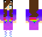 rainbow hombre hair girl