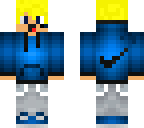 yellow hair boy with mouth